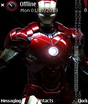 Iron man theme screenshot