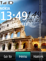 Colosseum Digital Clock es el tema de pantalla