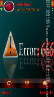 Error theme screenshot