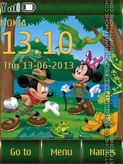 Summer Mickey Mouse tema screenshot