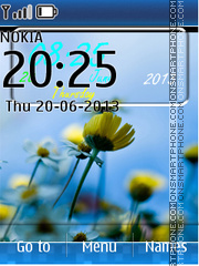 Yellow Light Flower tema screenshot
