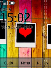 Love You Heart Photo tema screenshot