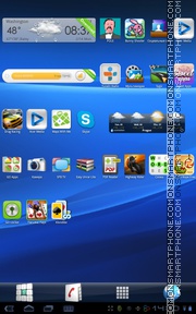 Capture d'écran Xperia 05 thème