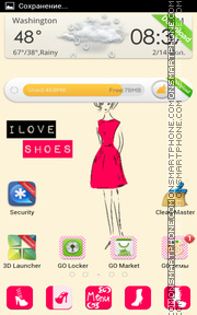 Hotpink Shoes Theme-Screenshot