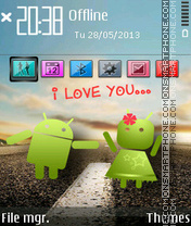 Android Love theme screenshot