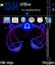 Libra Neon theme screenshot