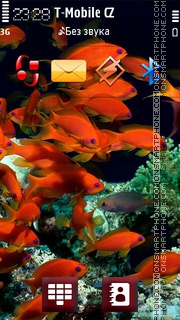 Скриншот темы Red Bright Fish