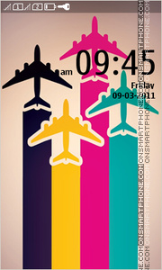 Colorful Airplanes 01 Theme-Screenshot