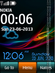 Xperia Live Digital Theme-Screenshot