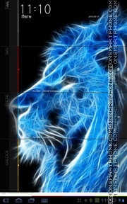 Скриншот темы Blue Lion King