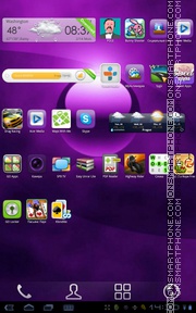 Simple Purple tema screenshot