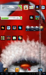 Santa kitty 01 theme screenshot