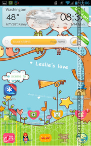 Leslies Love es el tema de pantalla