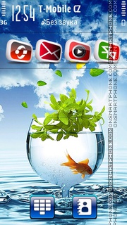 Goldfish Blue HD 01 theme screenshot