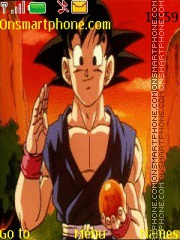 Capture d'écran Goku DBGT thème