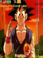 Скриншот темы Goku DBGT