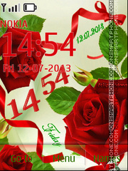 Red roses es el tema de pantalla