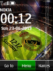 Capture d'écran Real Madrid Digital thème