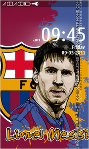 Capture d'écran Lionel Messi 2014 thème