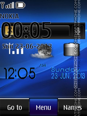 Capture d'écran Xperia arc live thème