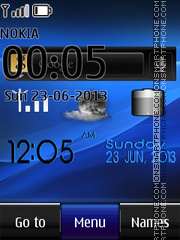 Скриншот темы Xperia arc live