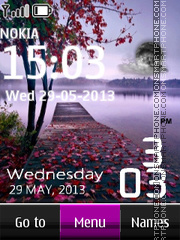 Live Lake Clock tema screenshot