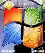 Windows Flag es el tema de pantalla