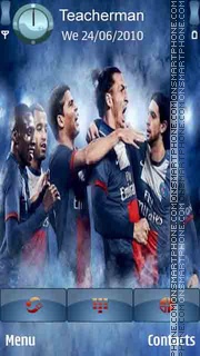 Paris Saint-Germain theme screenshot