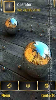 3D Silver Balls tema screenshot