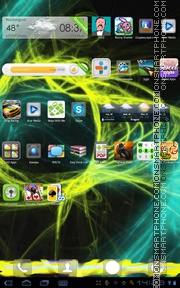 Galaxy X1 tema screenshot