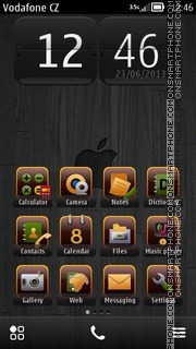 Apple Black 01 es el tema de pantalla