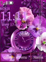 Violets tema screenshot