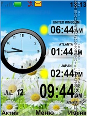 Chamomile Clock es el tema de pantalla