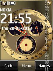 Rolex Dual Clock theme screenshot