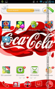 Capture d'écran Coca Cola 2015 thème