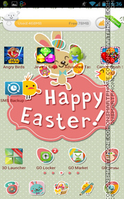 Happy Easter 11 tema screenshot