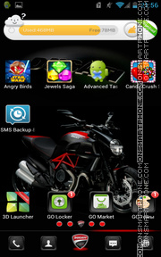 Ducati Diavel Carbon 01 tema screenshot