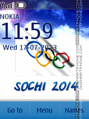 Скриншот темы Winter Olympic Sochi 2014