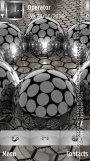 3D Silver Balls tema screenshot