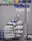 Facebook like es el tema de pantalla