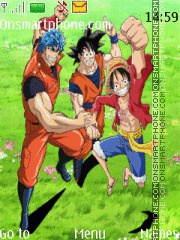 Скриншот темы Goku Luffy Toriko