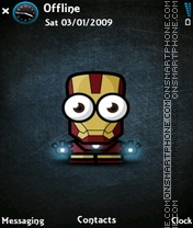 IronMan tema screenshot