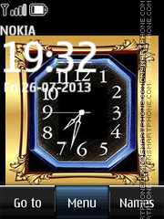 Modern Fashion Dual Clock tema screenshot