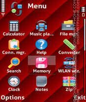 Red wave tema screenshot