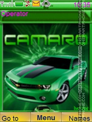 Скриншот темы Chevrolet Camaro Carros