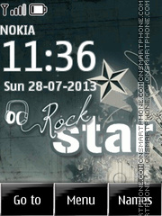 Animated Rock Star tema screenshot