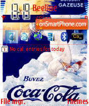 Coca Cola Bear tema screenshot