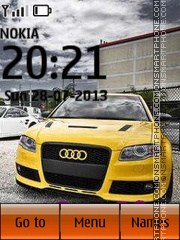 Yellow Audi tema screenshot