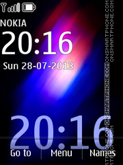 Capture d'écran Colourite Clock thème