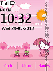 Hello Kitty Live Theme 01 es el tema de pantalla